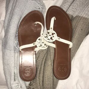 White Tory Burch sandals